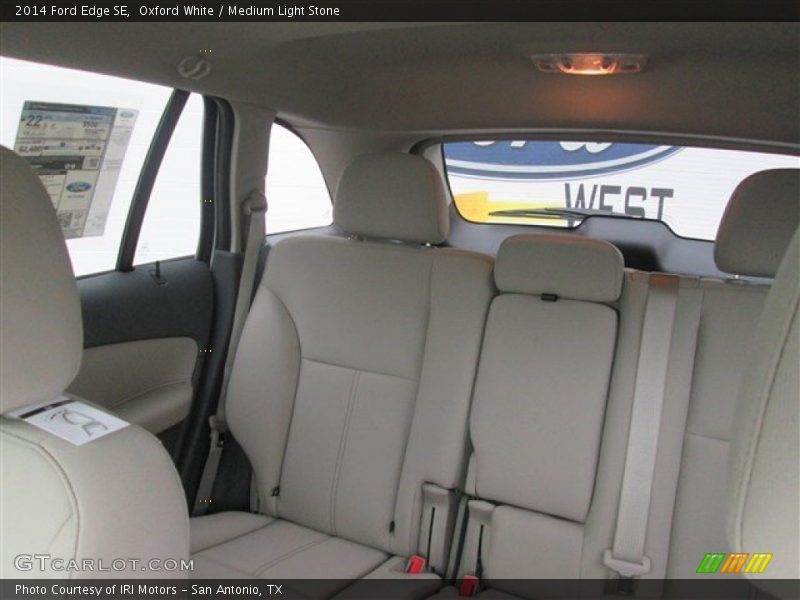 Oxford White / Medium Light Stone 2014 Ford Edge SE
