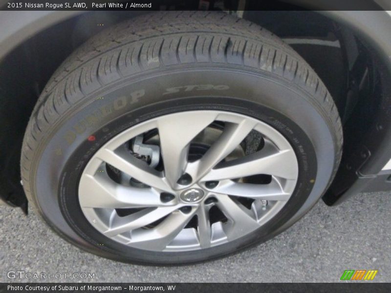 Pearl White / Almond 2015 Nissan Rogue SL AWD