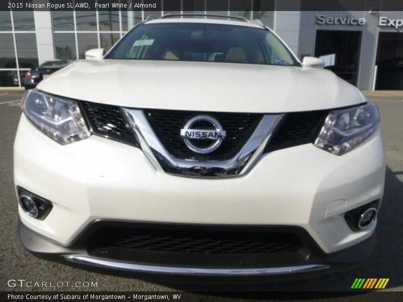 Pearl White / Almond 2015 Nissan Rogue SL AWD