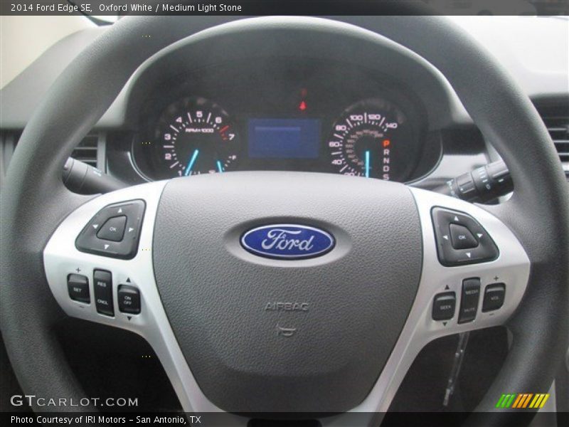 Oxford White / Medium Light Stone 2014 Ford Edge SE