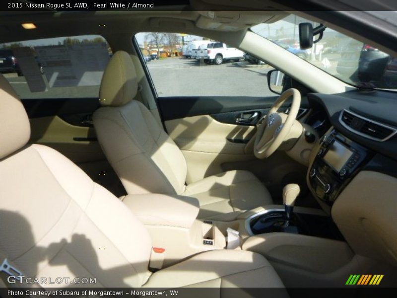 Pearl White / Almond 2015 Nissan Rogue SL AWD