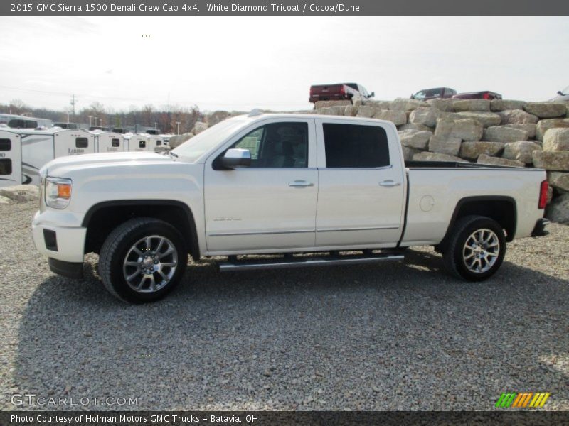 White Diamond Tricoat / Cocoa/Dune 2015 GMC Sierra 1500 Denali Crew Cab 4x4