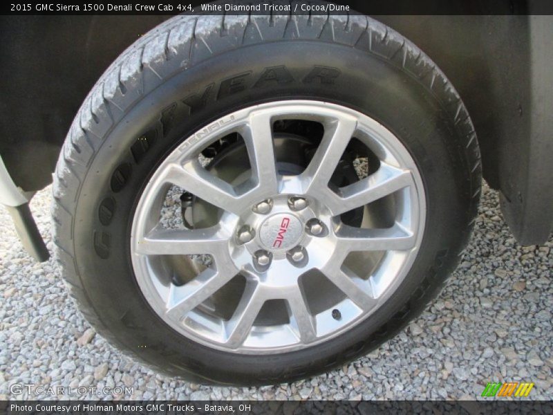 White Diamond Tricoat / Cocoa/Dune 2015 GMC Sierra 1500 Denali Crew Cab 4x4