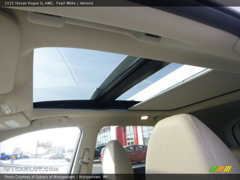 Pearl White / Almond 2015 Nissan Rogue SL AWD