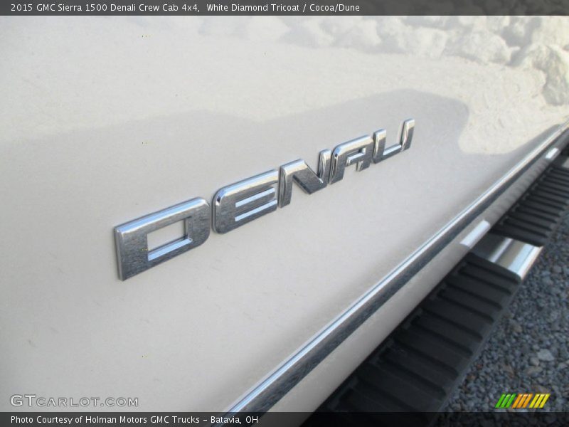 White Diamond Tricoat / Cocoa/Dune 2015 GMC Sierra 1500 Denali Crew Cab 4x4
