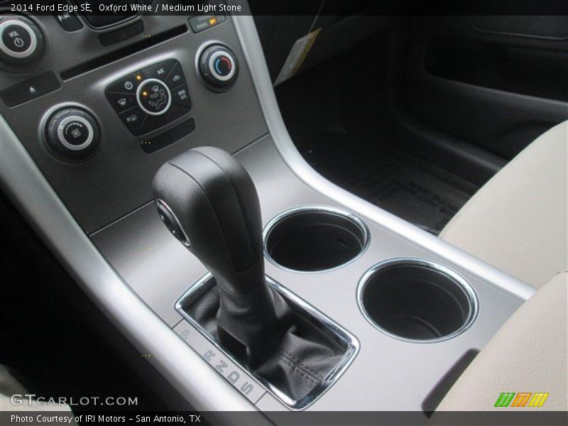 Oxford White / Medium Light Stone 2014 Ford Edge SE