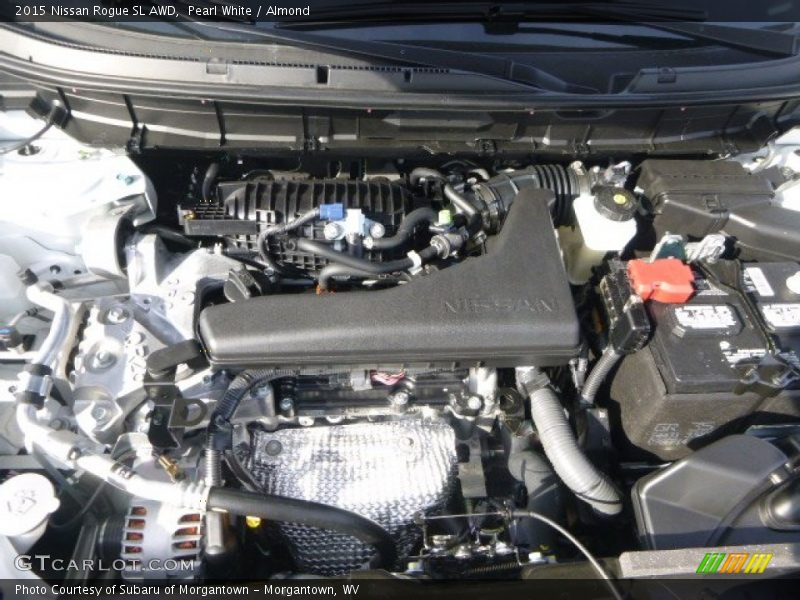Pearl White / Almond 2015 Nissan Rogue SL AWD