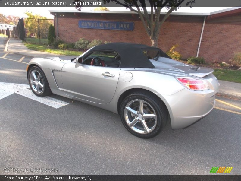 Silver Pearl / Black 2008 Saturn Sky Red Line Roadster