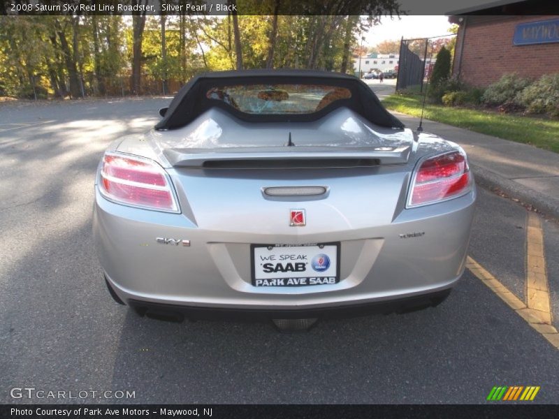 Silver Pearl / Black 2008 Saturn Sky Red Line Roadster