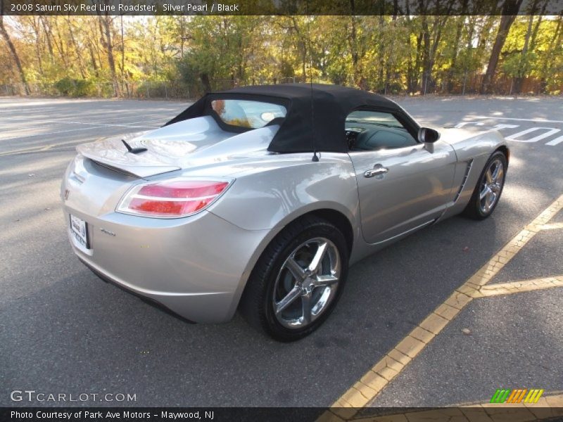 Silver Pearl / Black 2008 Saturn Sky Red Line Roadster