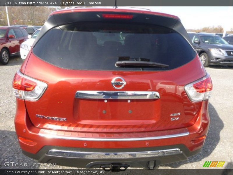 Cayenne Red / Charcoal 2015 Nissan Pathfinder SL 4x4