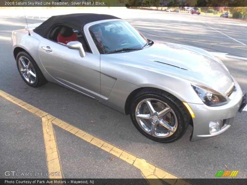 Silver Pearl / Black 2008 Saturn Sky Red Line Roadster