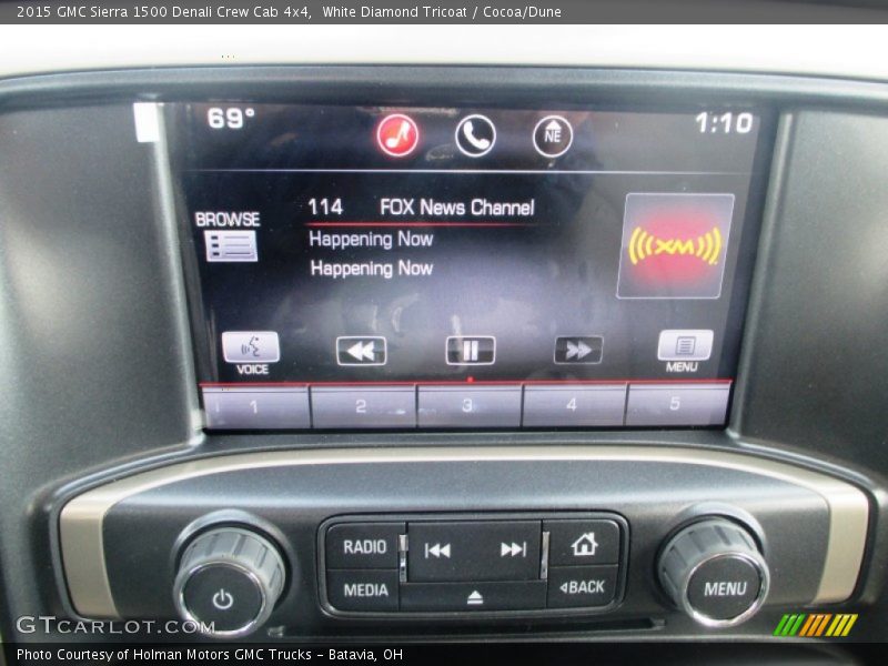 White Diamond Tricoat / Cocoa/Dune 2015 GMC Sierra 1500 Denali Crew Cab 4x4