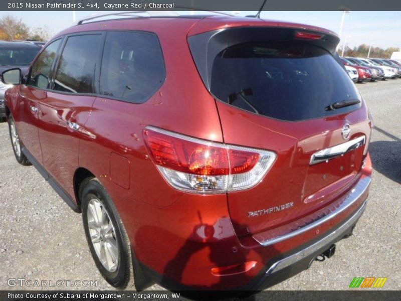 Cayenne Red / Charcoal 2015 Nissan Pathfinder SL 4x4