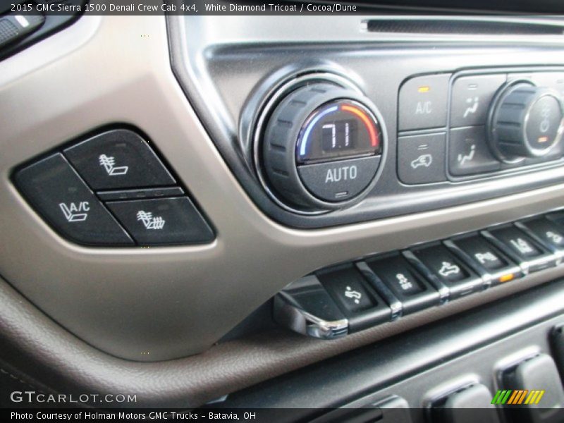 White Diamond Tricoat / Cocoa/Dune 2015 GMC Sierra 1500 Denali Crew Cab 4x4