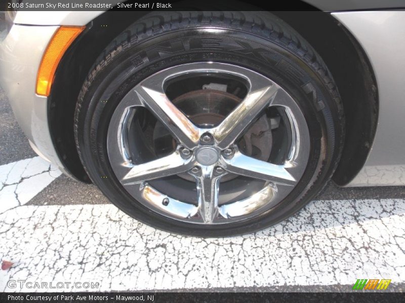 Silver Pearl / Black 2008 Saturn Sky Red Line Roadster