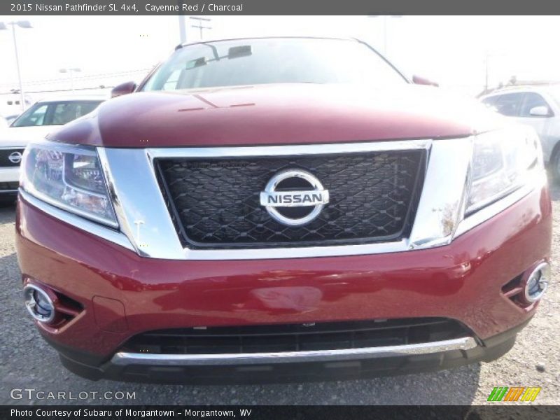 Cayenne Red / Charcoal 2015 Nissan Pathfinder SL 4x4