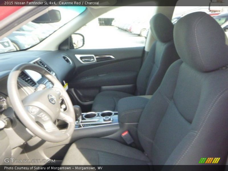 Cayenne Red / Charcoal 2015 Nissan Pathfinder SL 4x4
