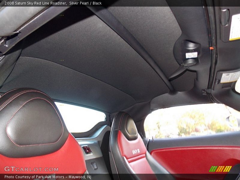 Silver Pearl / Black 2008 Saturn Sky Red Line Roadster