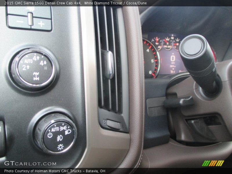 White Diamond Tricoat / Cocoa/Dune 2015 GMC Sierra 1500 Denali Crew Cab 4x4