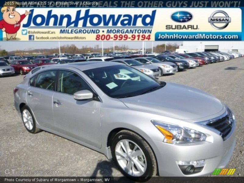 Brilliant Silver / Charcoal 2015 Nissan Altima 2.5 SV