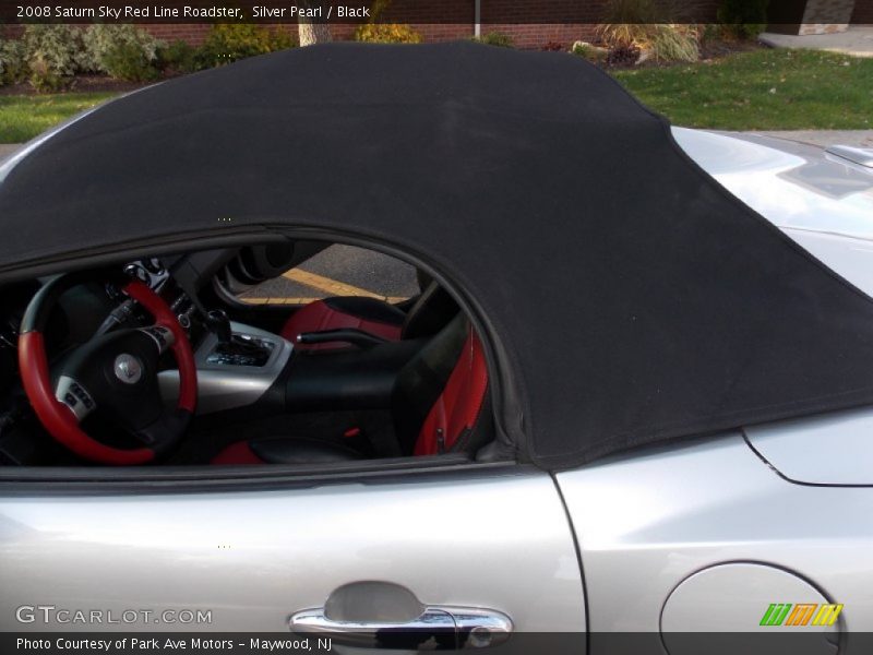 Silver Pearl / Black 2008 Saturn Sky Red Line Roadster