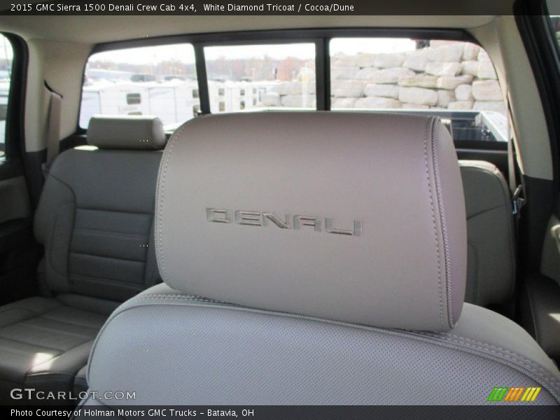 White Diamond Tricoat / Cocoa/Dune 2015 GMC Sierra 1500 Denali Crew Cab 4x4