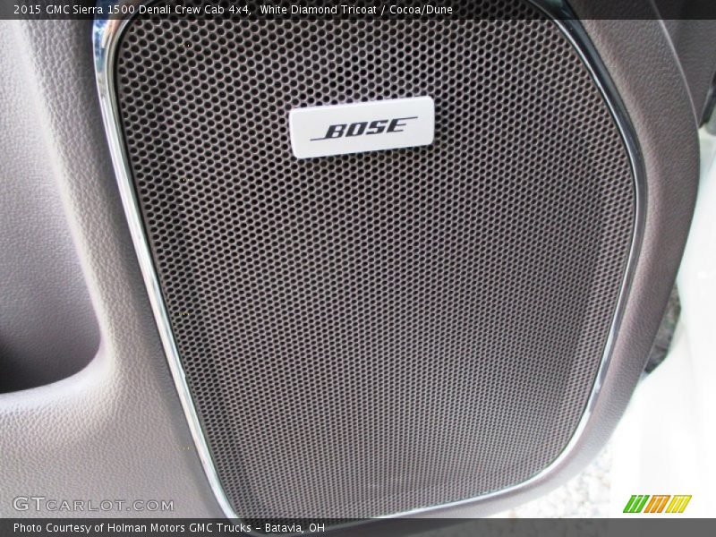 White Diamond Tricoat / Cocoa/Dune 2015 GMC Sierra 1500 Denali Crew Cab 4x4