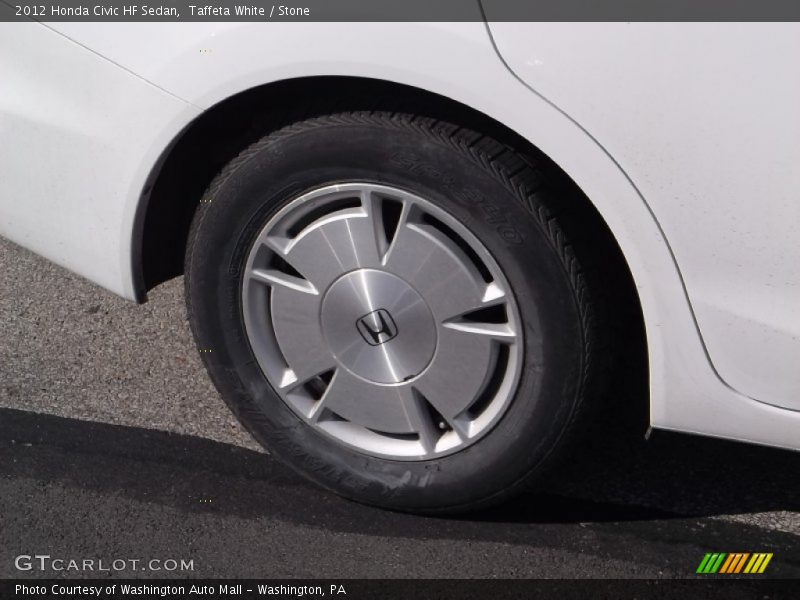 Taffeta White / Stone 2012 Honda Civic HF Sedan