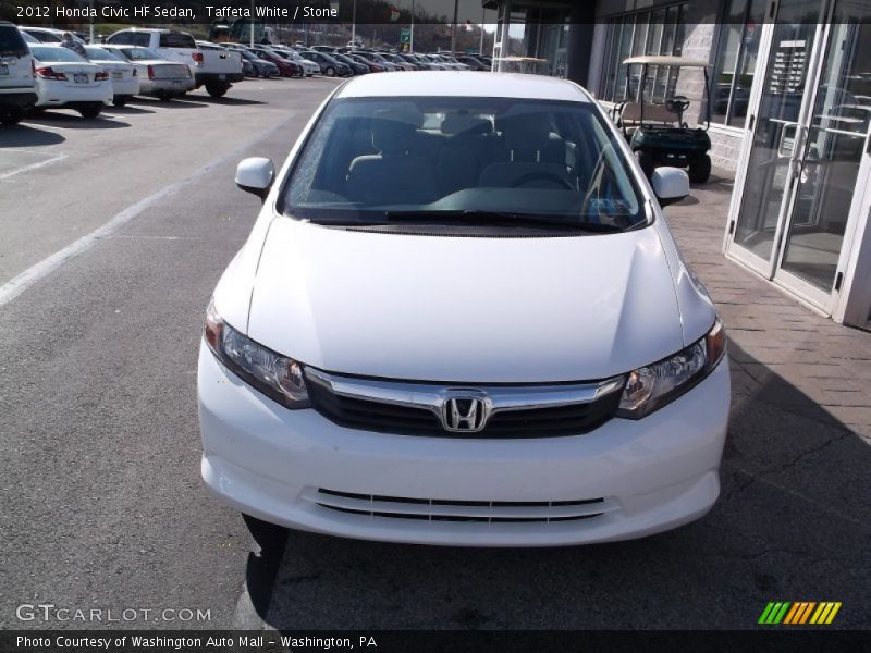 Taffeta White / Stone 2012 Honda Civic HF Sedan