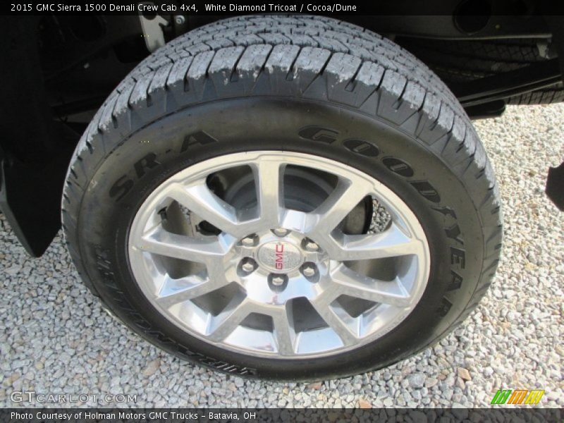 White Diamond Tricoat / Cocoa/Dune 2015 GMC Sierra 1500 Denali Crew Cab 4x4