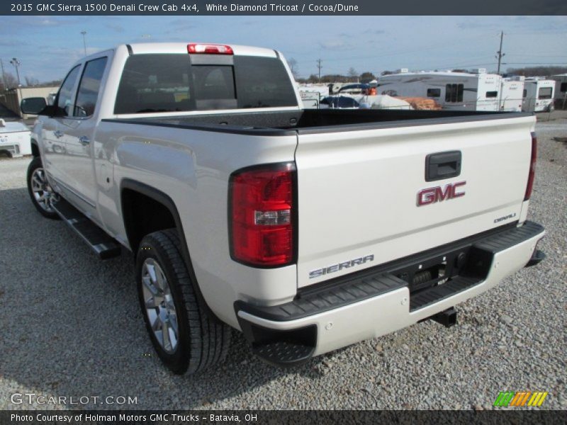 White Diamond Tricoat / Cocoa/Dune 2015 GMC Sierra 1500 Denali Crew Cab 4x4