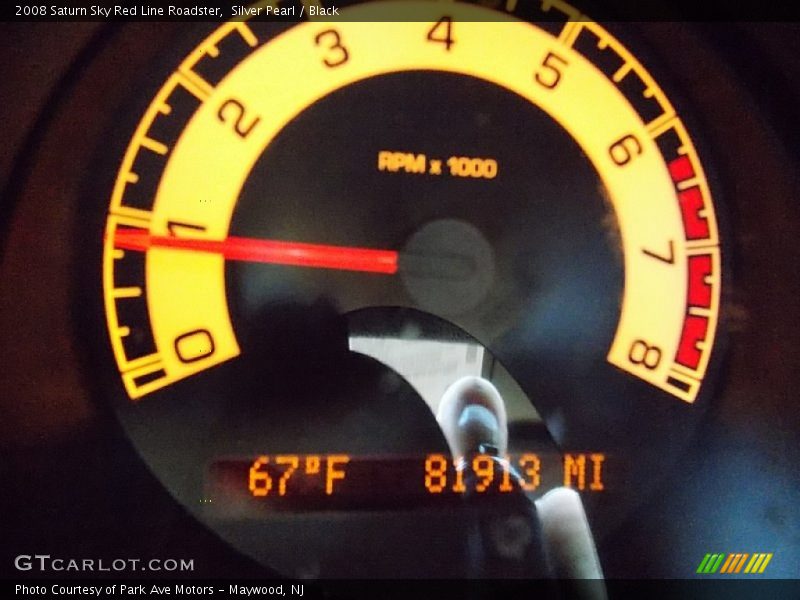 Silver Pearl / Black 2008 Saturn Sky Red Line Roadster
