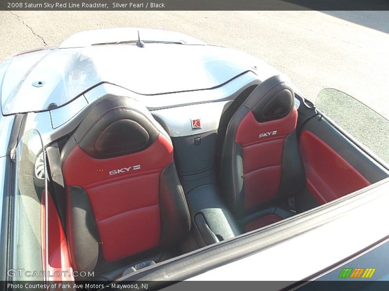 Silver Pearl / Black 2008 Saturn Sky Red Line Roadster