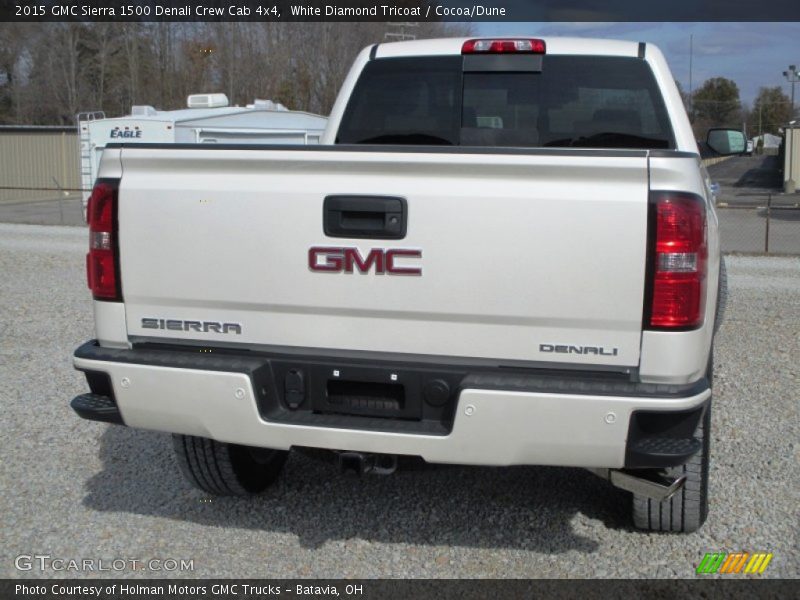White Diamond Tricoat / Cocoa/Dune 2015 GMC Sierra 1500 Denali Crew Cab 4x4