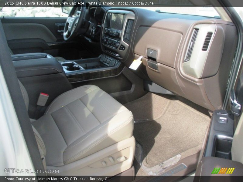White Diamond Tricoat / Cocoa/Dune 2015 GMC Sierra 1500 Denali Crew Cab 4x4