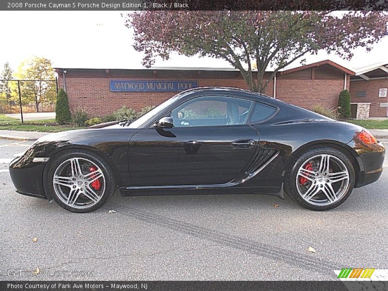 Black / Black 2008 Porsche Cayman S Porsche Design Edition 1