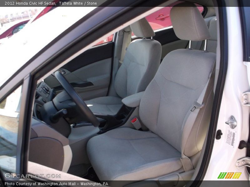 Taffeta White / Stone 2012 Honda Civic HF Sedan