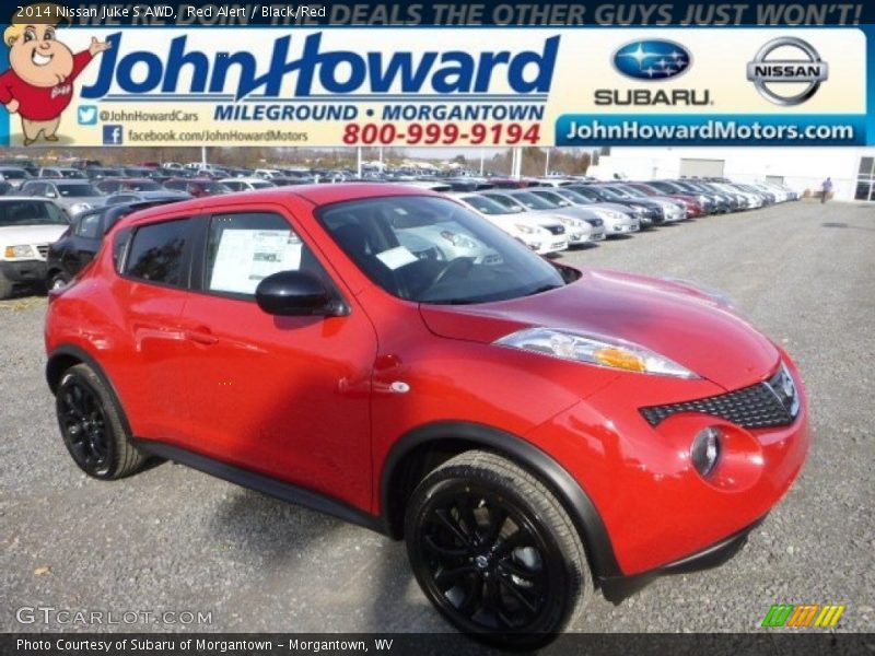 Red Alert / Black/Red 2014 Nissan Juke S AWD