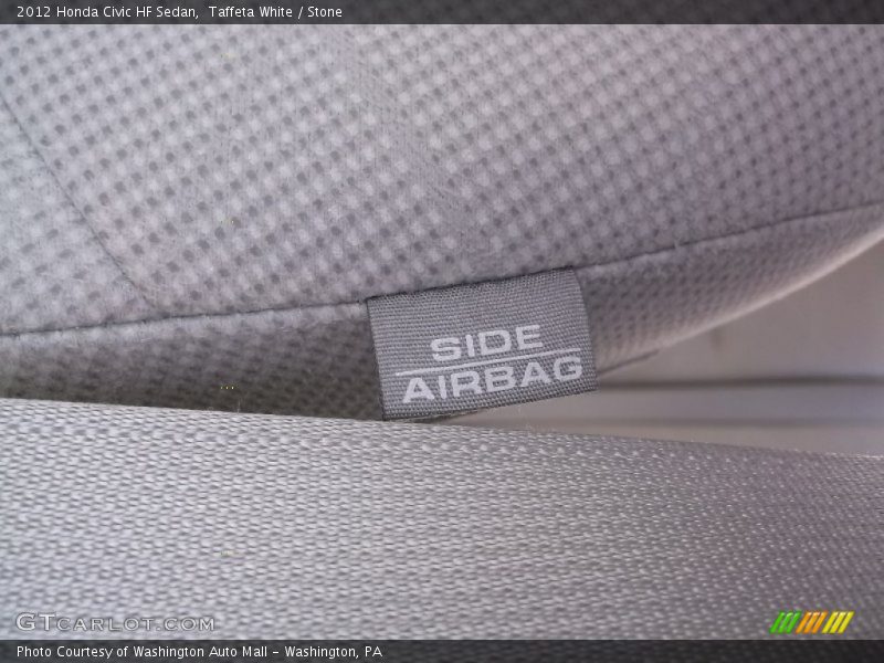 Taffeta White / Stone 2012 Honda Civic HF Sedan