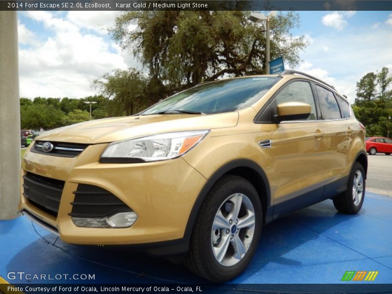 Karat Gold / Medium Light Stone 2014 Ford Escape SE 2.0L EcoBoost