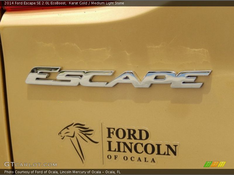 Karat Gold / Medium Light Stone 2014 Ford Escape SE 2.0L EcoBoost