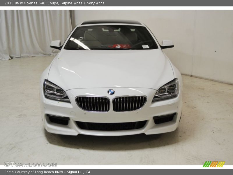 Alpine White / Ivory White 2015 BMW 6 Series 640i Coupe