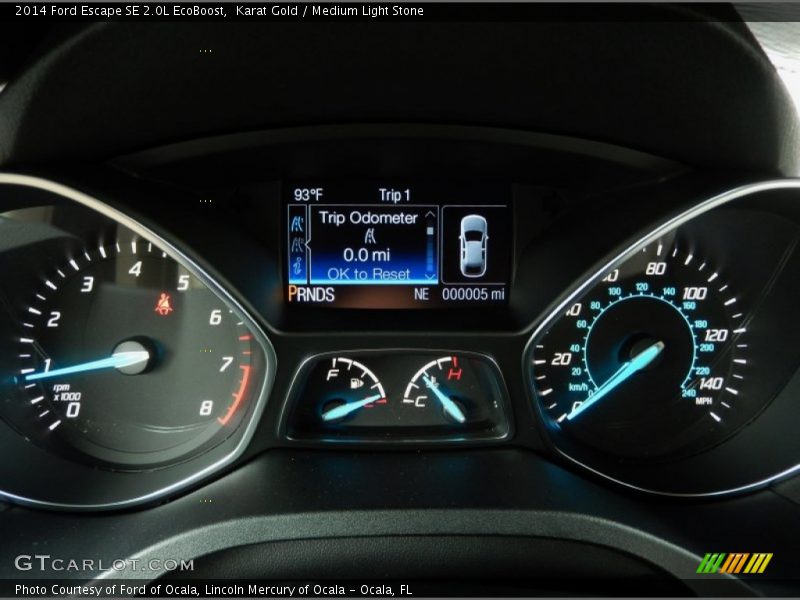 Karat Gold / Medium Light Stone 2014 Ford Escape SE 2.0L EcoBoost