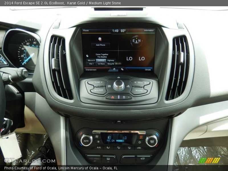 Karat Gold / Medium Light Stone 2014 Ford Escape SE 2.0L EcoBoost
