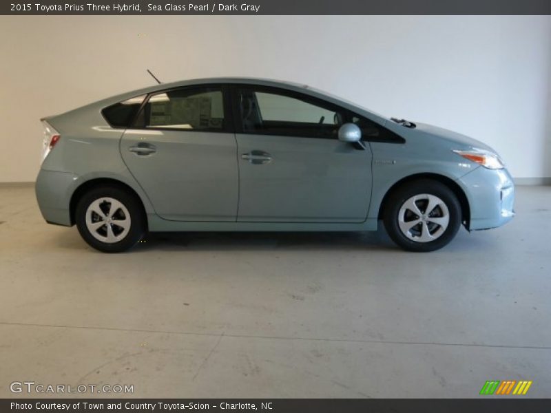 Sea Glass Pearl / Dark Gray 2015 Toyota Prius Three Hybrid