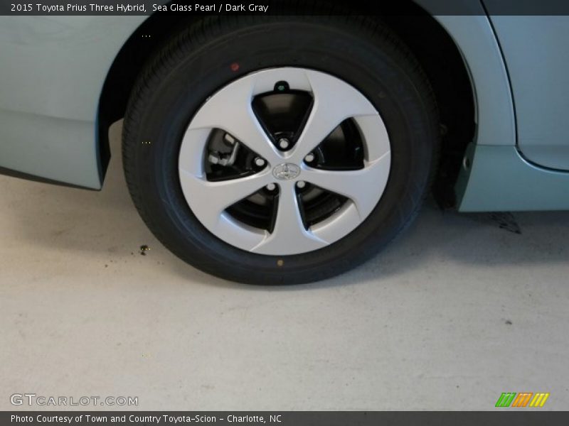 Sea Glass Pearl / Dark Gray 2015 Toyota Prius Three Hybrid