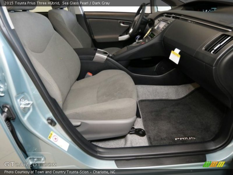 Sea Glass Pearl / Dark Gray 2015 Toyota Prius Three Hybrid