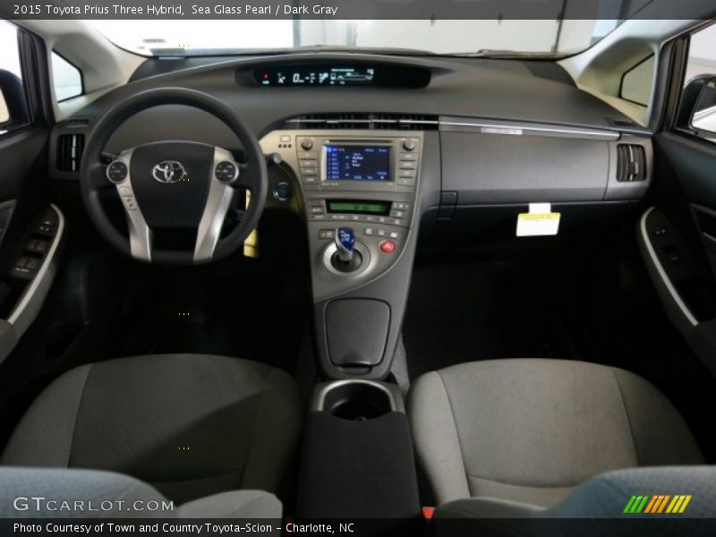 Sea Glass Pearl / Dark Gray 2015 Toyota Prius Three Hybrid