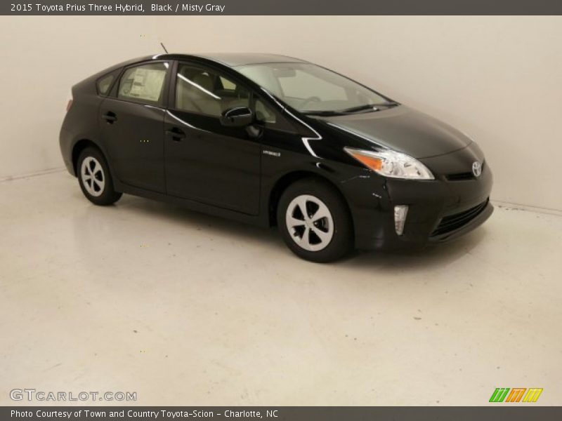Black / Misty Gray 2015 Toyota Prius Three Hybrid